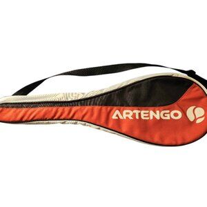 Artengo Squash Racquet Bag Carry Case Only with Shoulder Strap Orange Black